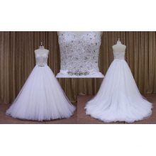 Wholesale Price Guangzhou Design Beading Bodice Bridal Dress